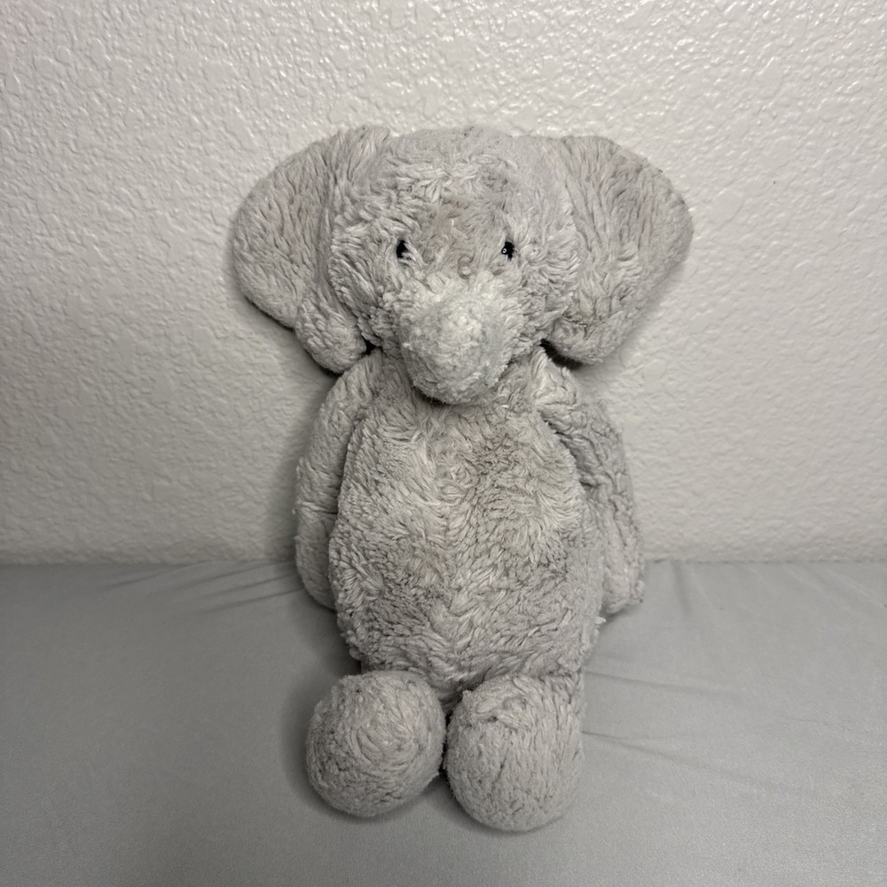 Jellycat Small Bashful Gray Elephant Plush 8"Mini Newborn Stuffed Animal Retired